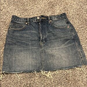 We the Free Denim Mini Skirt